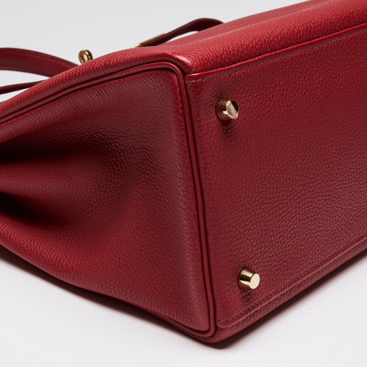 Hermes Rouge Garance Togo Leather Kelly 40
