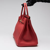 Hermes Bougainvillea Togo Leather Birkin 35 Bag