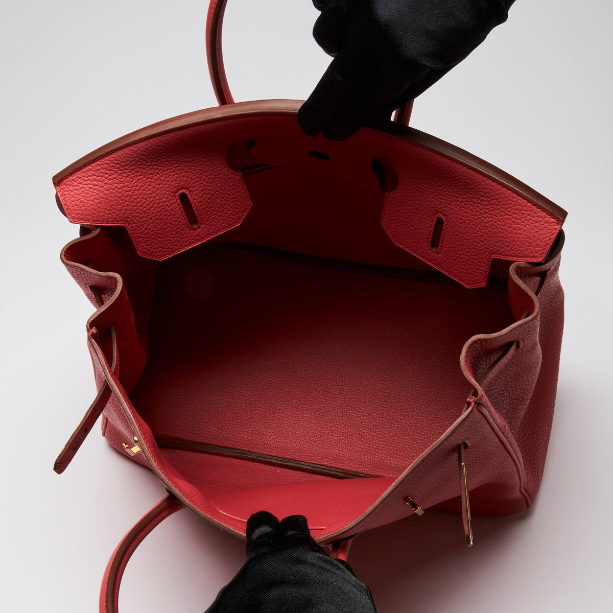 Hermes Bougainvillea Togo Leather Birkin 35 Bag