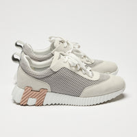 Hermes White Bouncing Sneakers Size 39.5