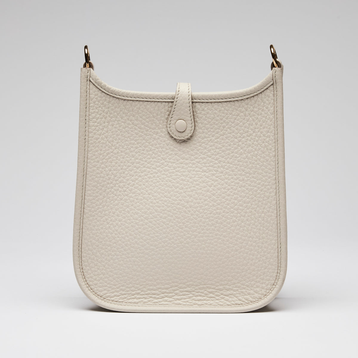 Hermes Beton Clemence Leather Mini Evelyne 16