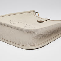 Hermes Beton Clemence Leather Mini Evelyne 16