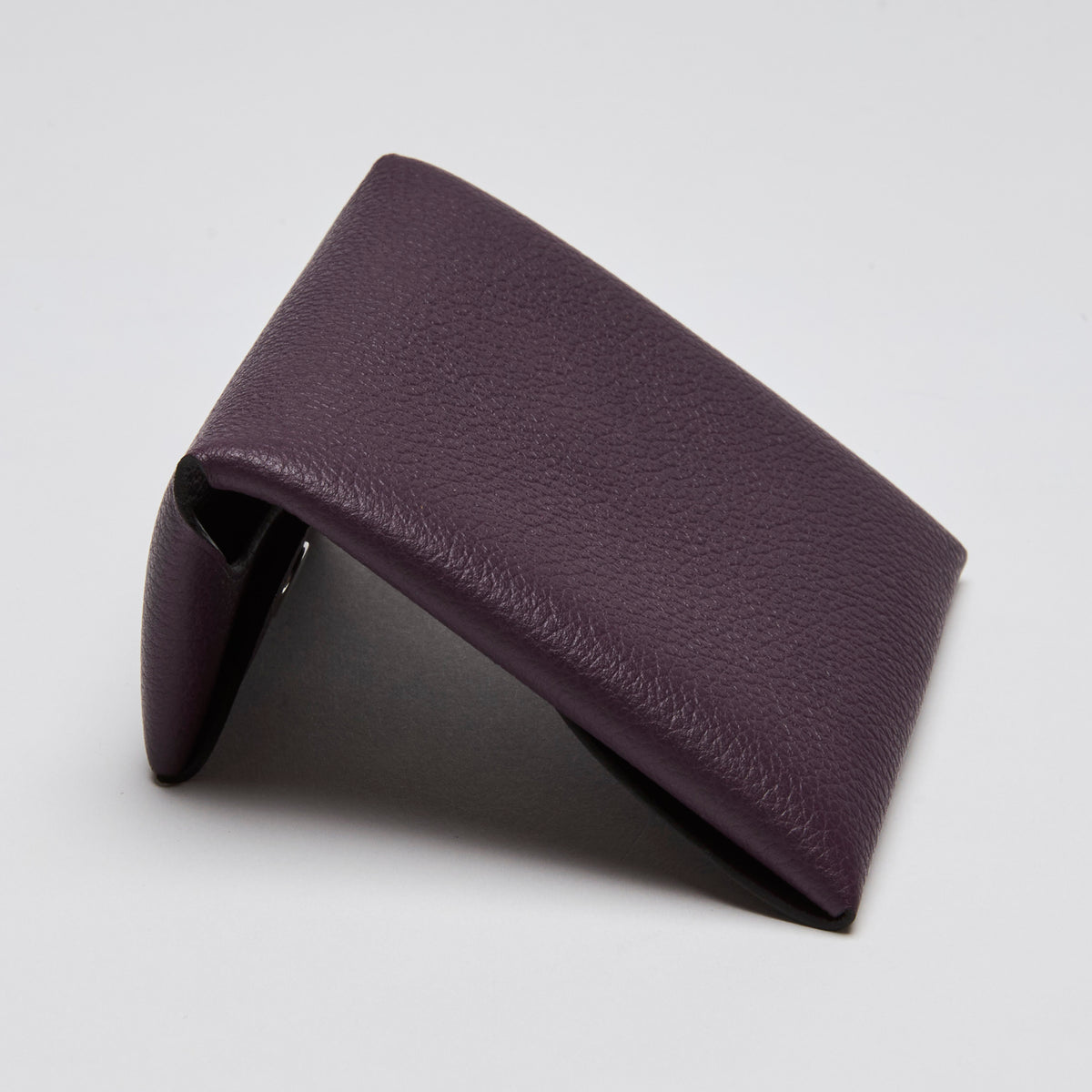 Hermes Chevre Calvi Purple Leather Coin Purse (Back)