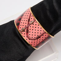 Hermes Extra Wide Enamel Bangle Bracelet GM Size