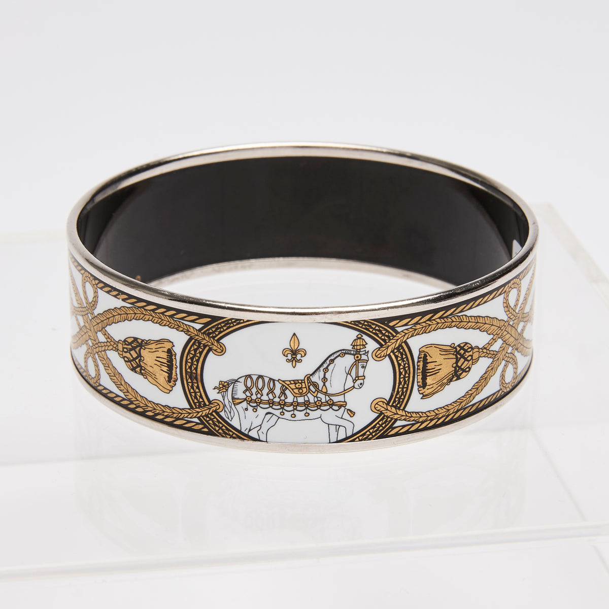 Hermes Enamel Bangle Bracelet