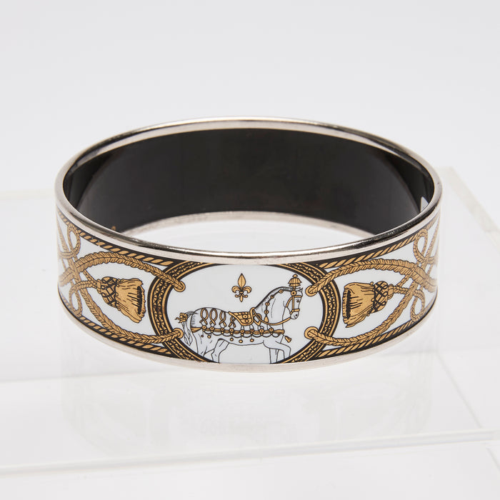 Hermes Enamel Bangle Bracelet