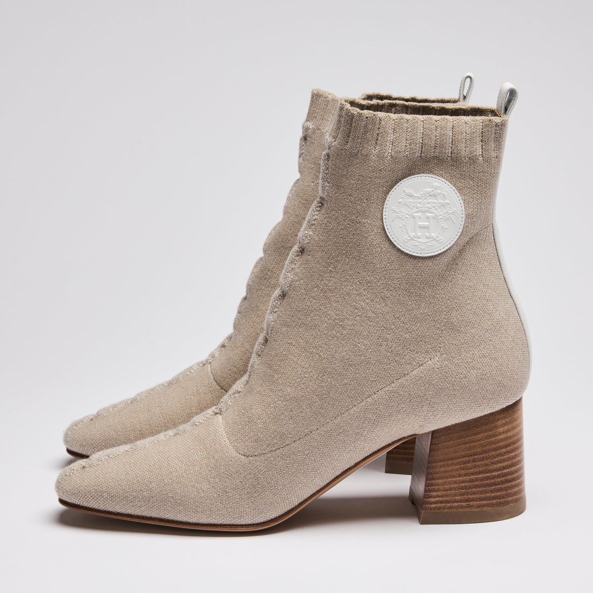 Hermes "Volver 60" Knit Ankle Boot Size 39