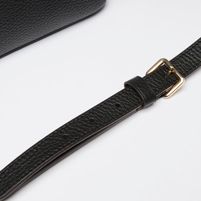 Louis Vuitton Black Grained Leather Capucines BB Handbag