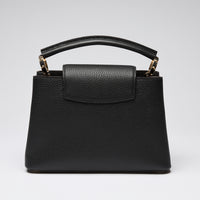 Louis Vuitton Black Grained Leather Capucines BB Handbag