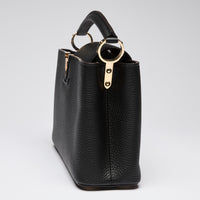 Louis Vuitton Black Grained Leather Capucines BB Handbag
