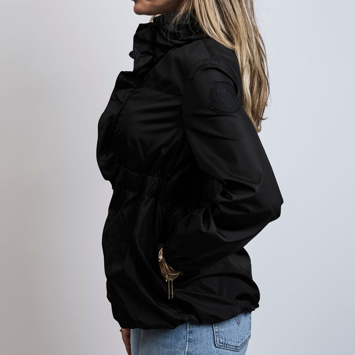 Moncler Black Nylon Jacket Size 14