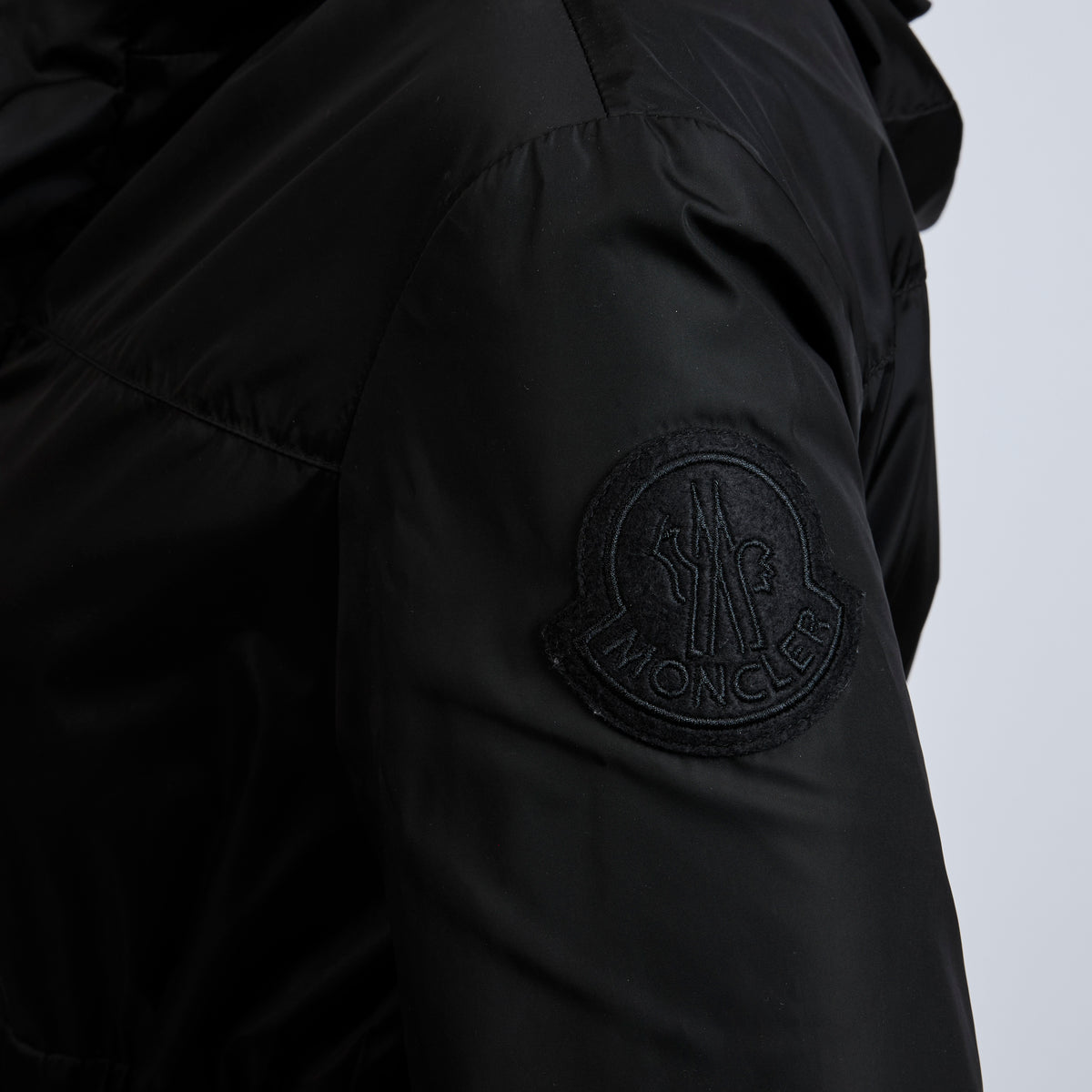 Moncler Black Nylon Jacket Size 14