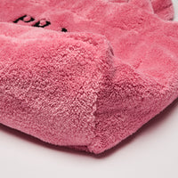 Prada Pink Spugna Terry Cloth Tote Bag