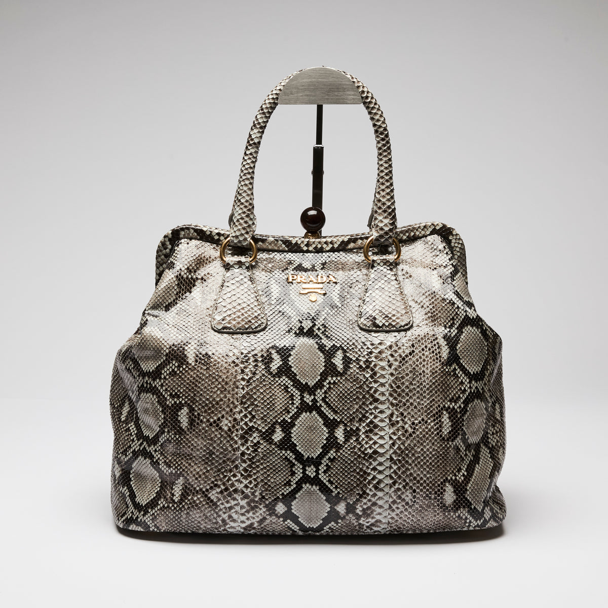 Prada Python Leather Handbag