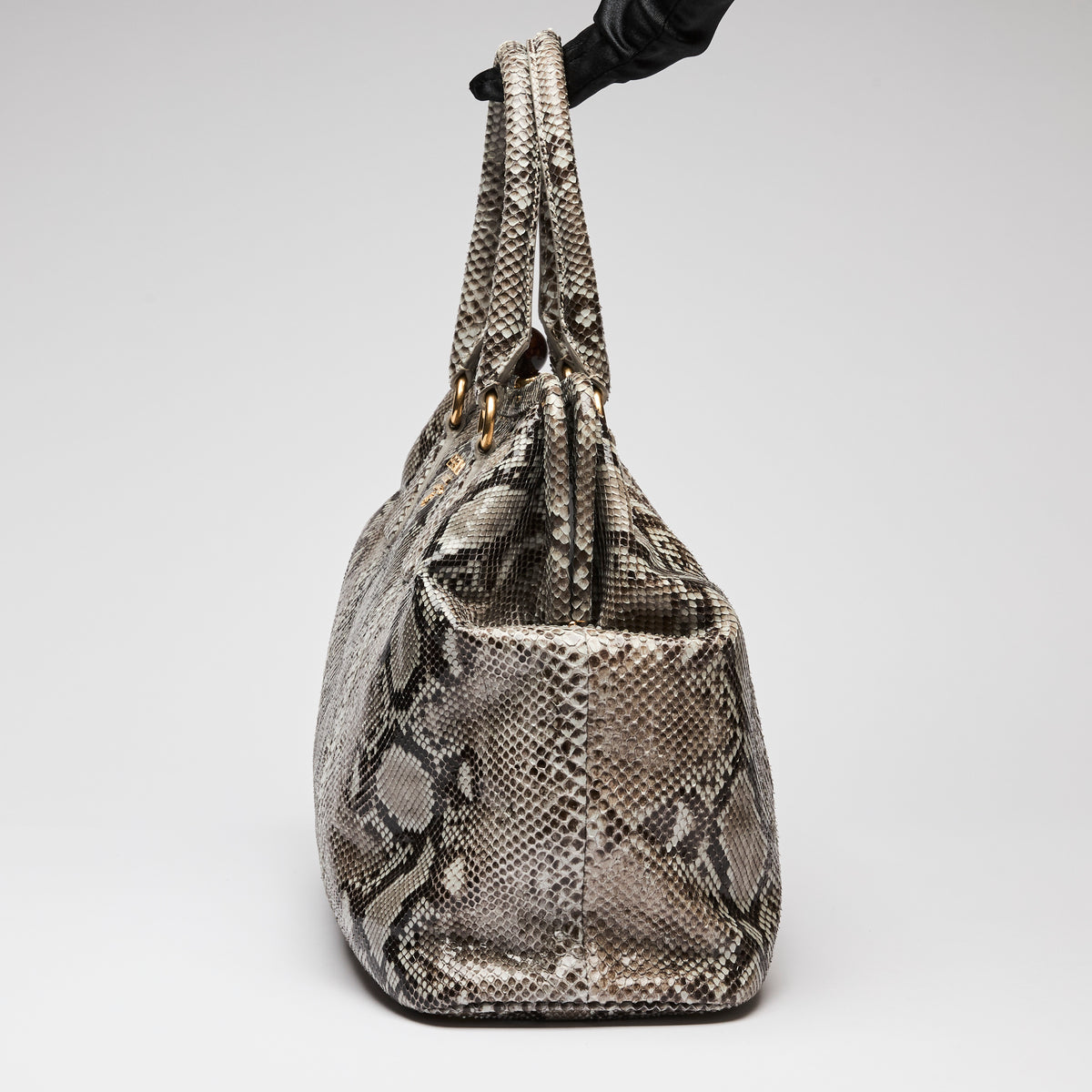 Prada Python Leather Handbag