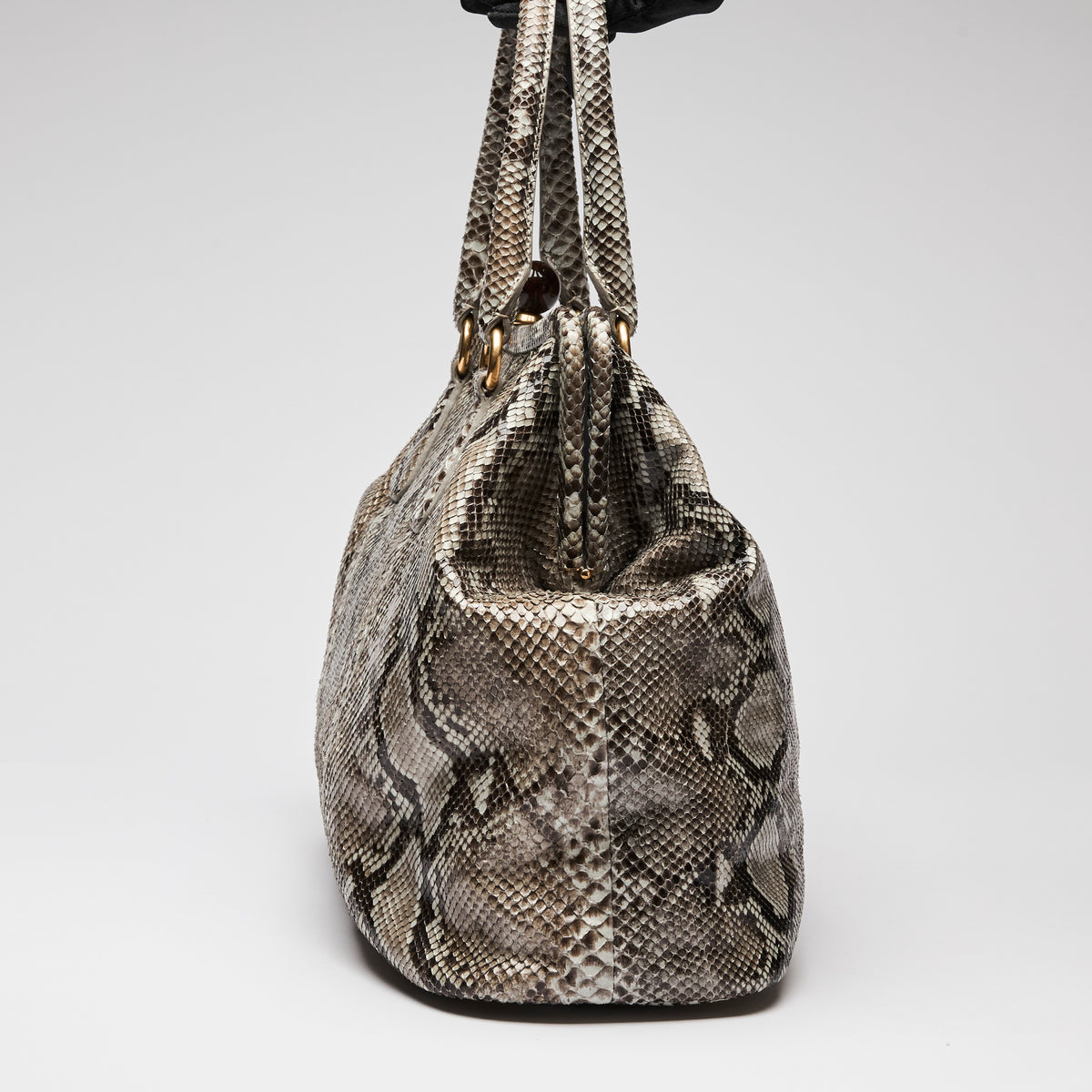 Prada Python Leather Handbag