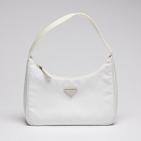 Prada Re-Nylon White Shoulder Bag