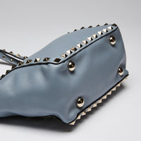 Valentino Blue Soft Leather Rockstud Mini Tote