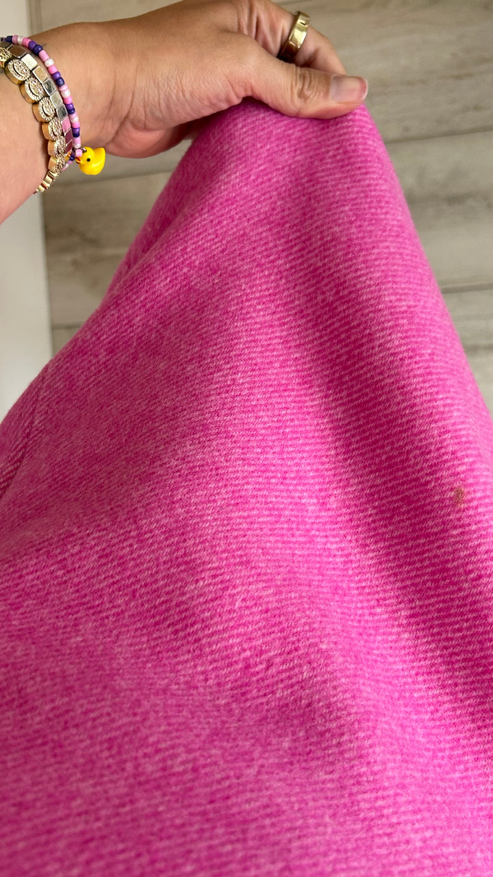 Ganni Pink Wool Blend Skirt Size 36