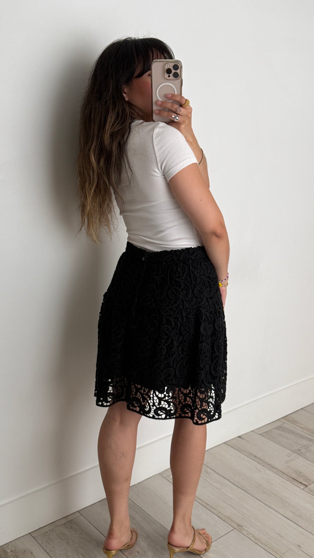 Dolce & Gabbana Black Wool Skirt Size 42