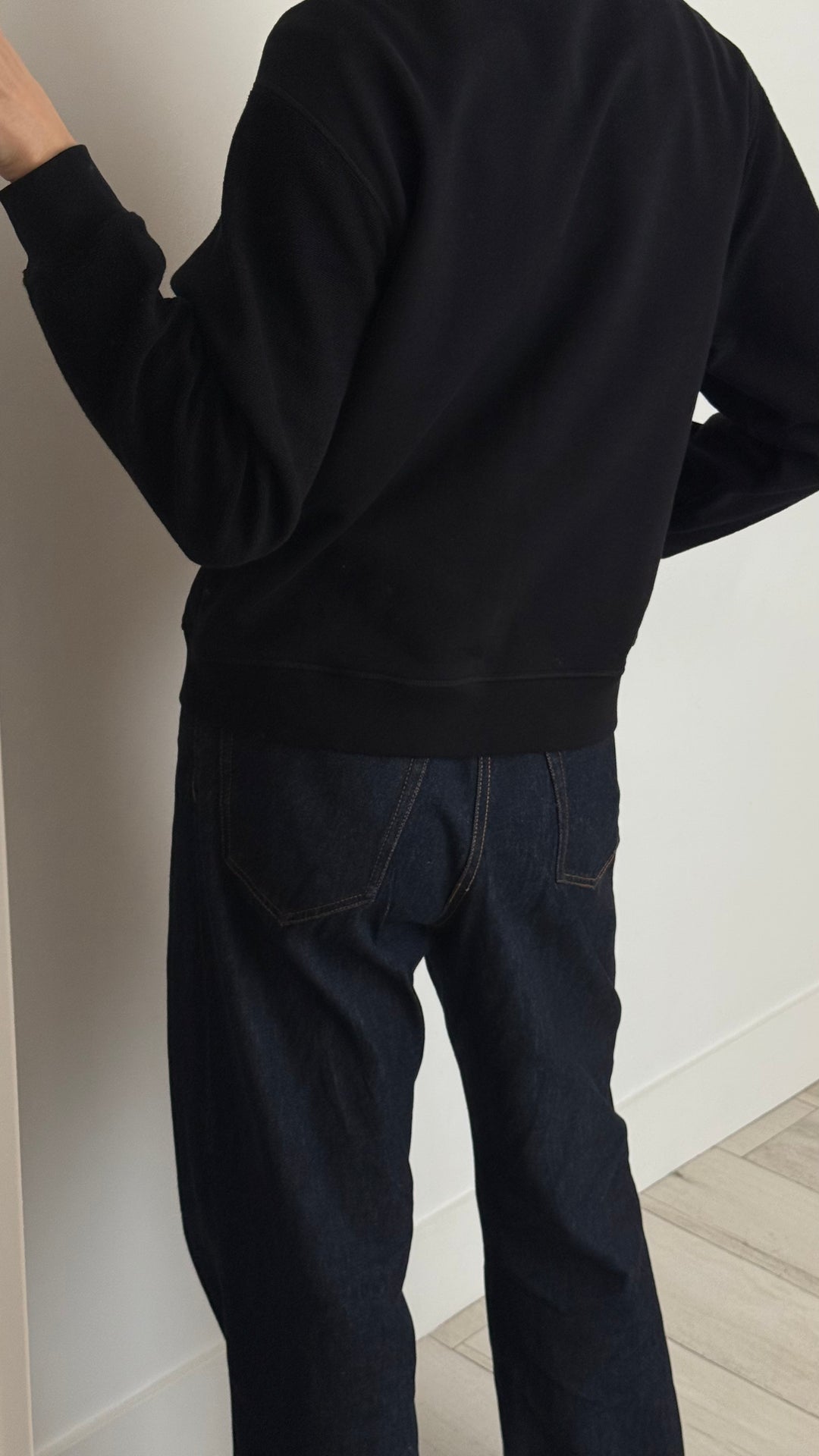 Loewe Black Cotton Anagram Crew Neck Sweater Size M