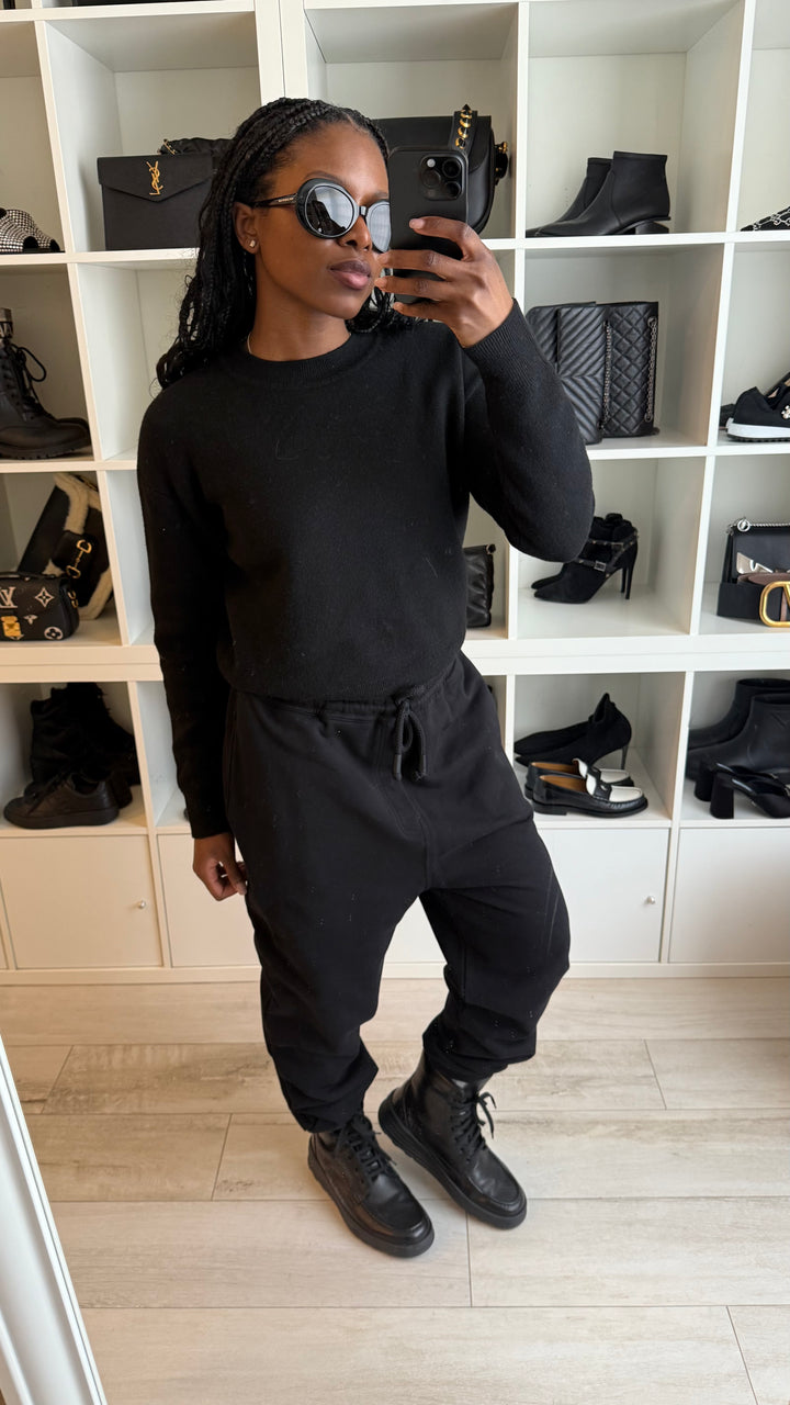 Loewe Black Anagram Sweatpants Size XL