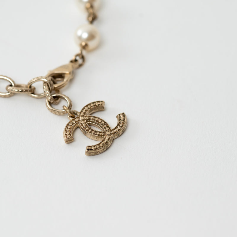 Pre-Loved Chanel™ Gold Chain and Pearl Bracelet