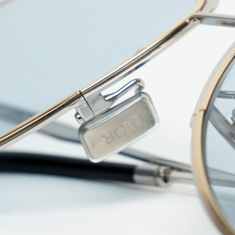 Dior Silver Aviator Dior Oblique Sunglasses