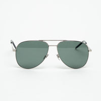 Saint Laurent Silver Aviator Sunglasses