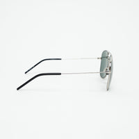 Saint Laurent Silver Aviator Sunglasses