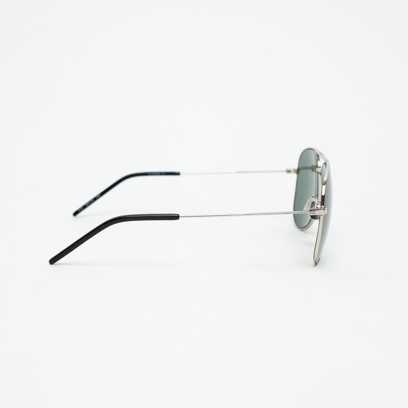 Saint Laurent Silver Aviator Sunglasses