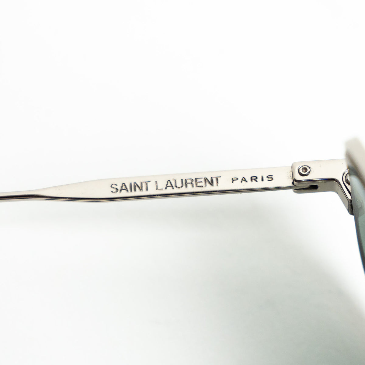 Saint Laurent Silver Aviator Sunglasses