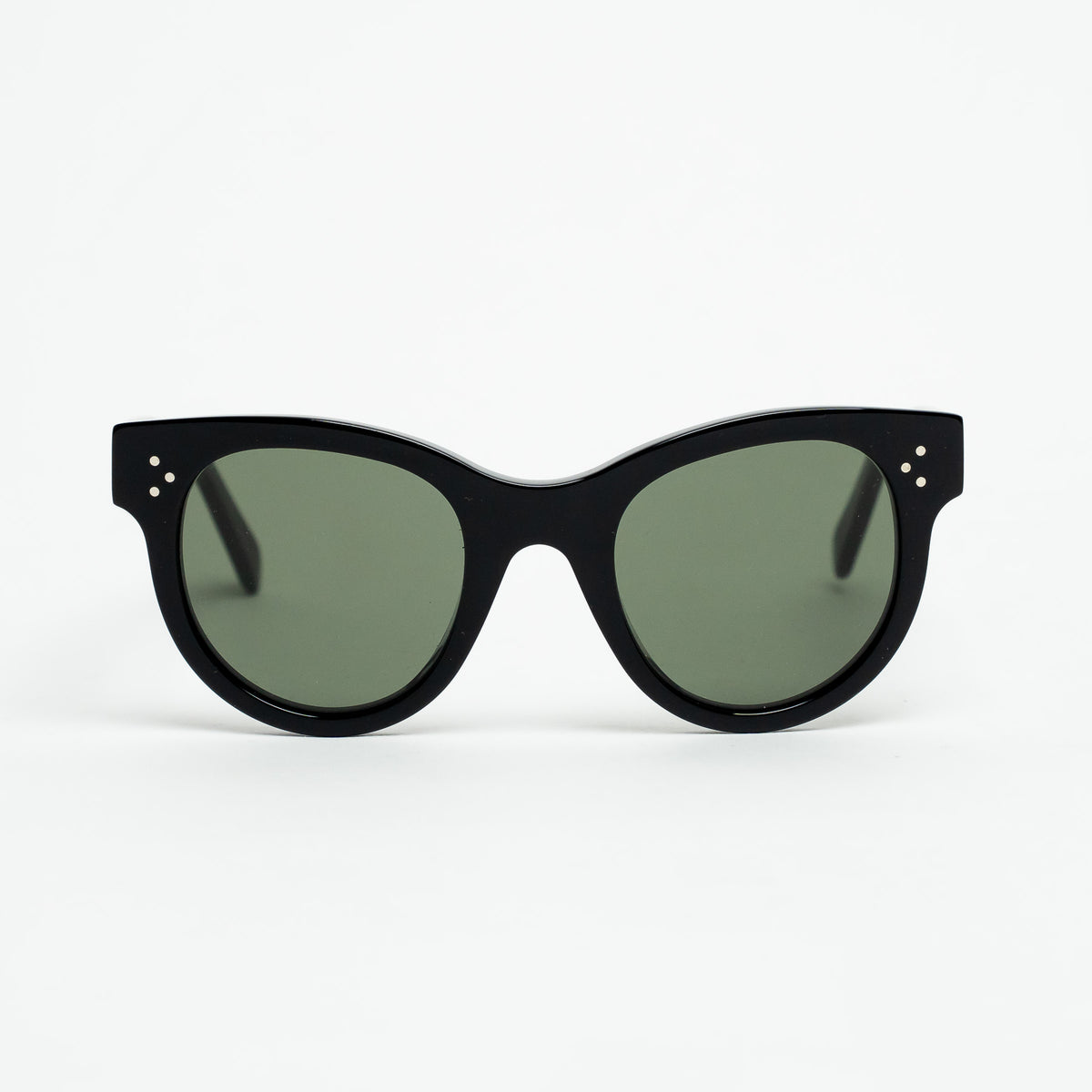 Celine Black Sunglasses with Tinted Lenses and Silver Details