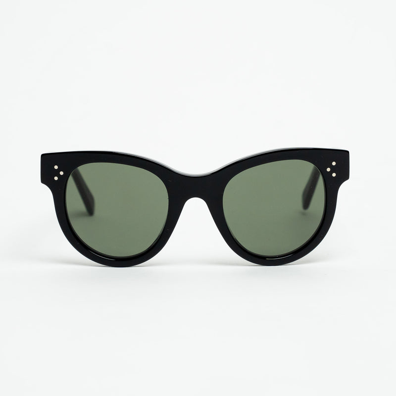 Celine Black Sunglasses with Tinted Lenses and Silver Details
