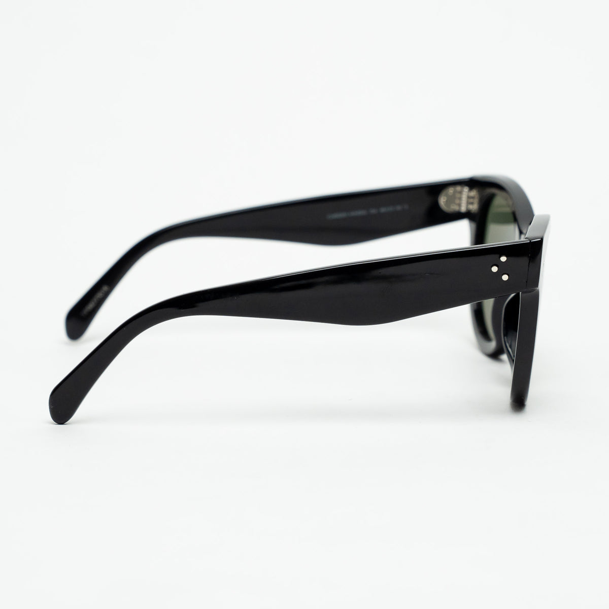 Celine Black Sunglasses with Tinted Lenses and Silver Details