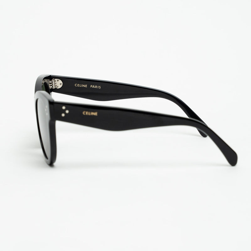 Celine Black Sunglasses with Tinted Lenses and Silver Details