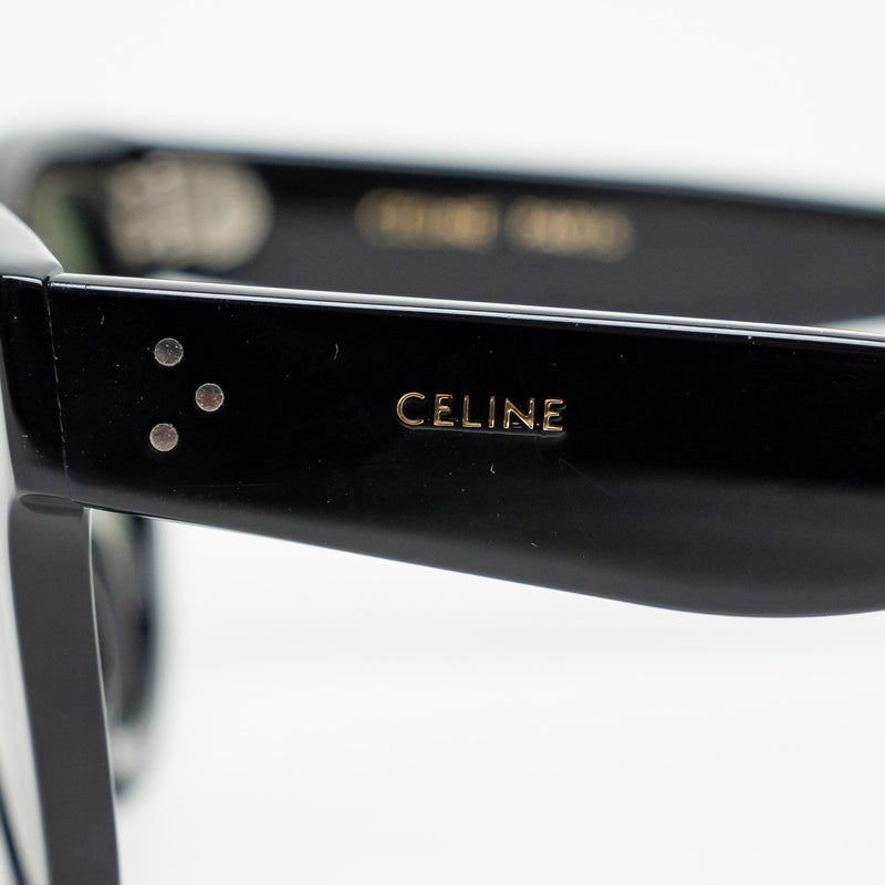 Celine Black Sunglasses with Tinted Lenses and Silver Details