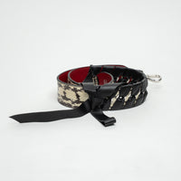 Fendi White and Black Python Leather Bag Strap