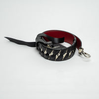 Fendi White and Black Python Leather Bag Strap