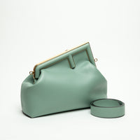 Fendi First Mint Green Nappa Leather Fendi First Bag Sz Medium