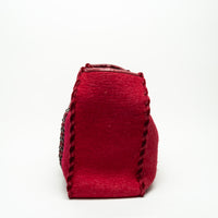 Pre-Loved Chanel ™ Raspberry Red Wool Felt Tote