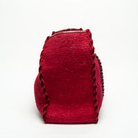 Pre-Loved Chanel ™ Raspberry Red Wool Felt Tote