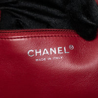 Pre-Loved Chanel ™ Raspberry Red Wool Felt Tote