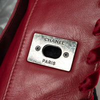 Pre-Loved Chanel ™ Raspberry Red Wool Felt Tote