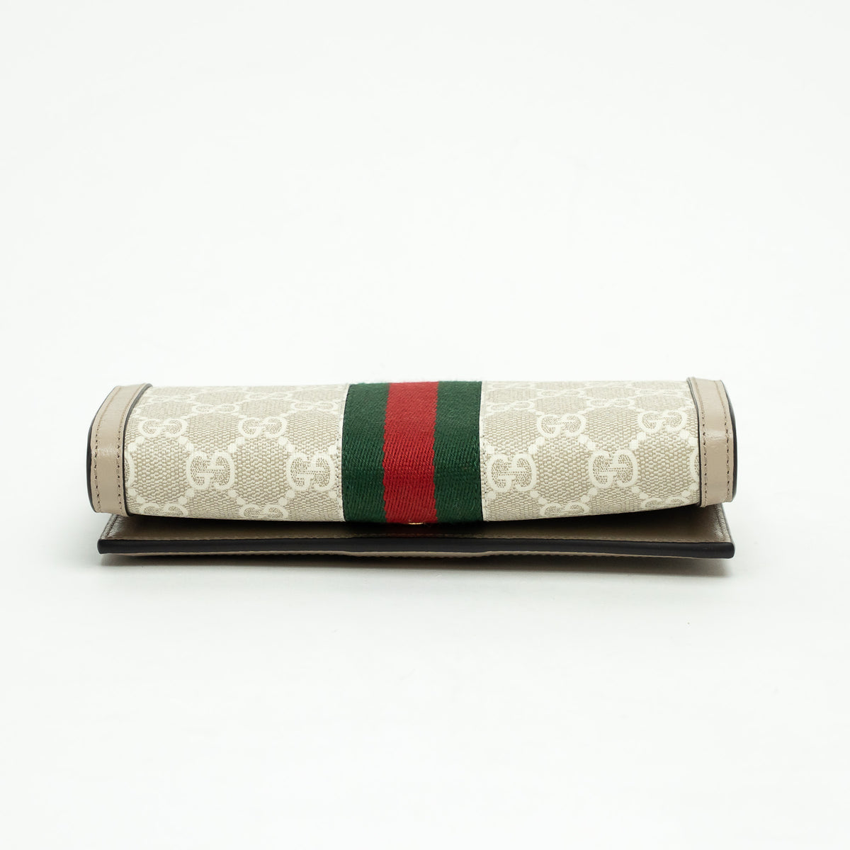 Gucci Light Grey GG Supreme Canvas Wallet on Chain