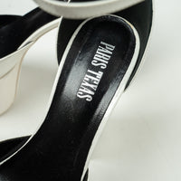 Paris Texas White Patent Leather Platform Block Heel Pumps Size 39