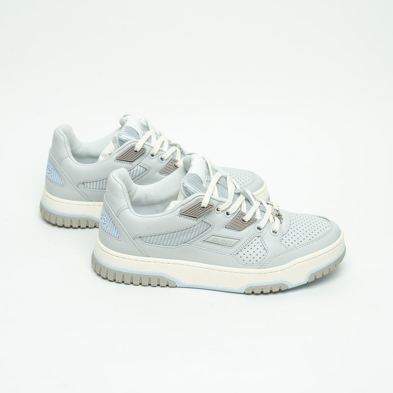 Gucci Light Blue Calfskin Leather Jones Sneakers Size 36