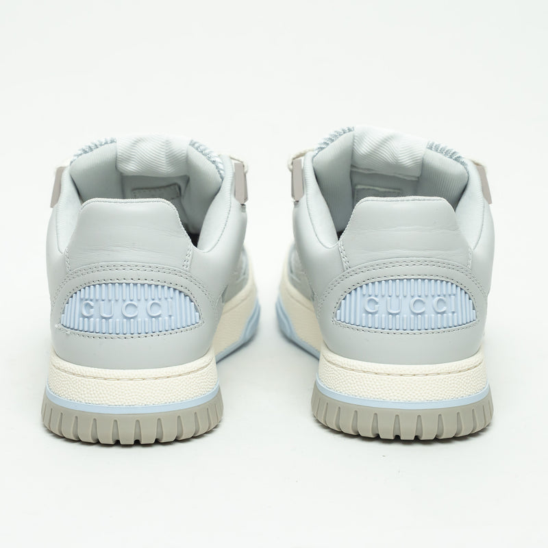 Gucci Light Blue Calfskin Leather Jones Sneakers Size 36