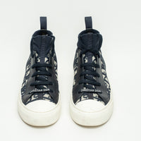 Dior Deep Blue Oblique Technical Mesh and Calfskin Walk'n'Dior Sneakers Size 36