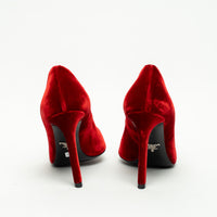 Prada Red Velvet Pumps Size 35